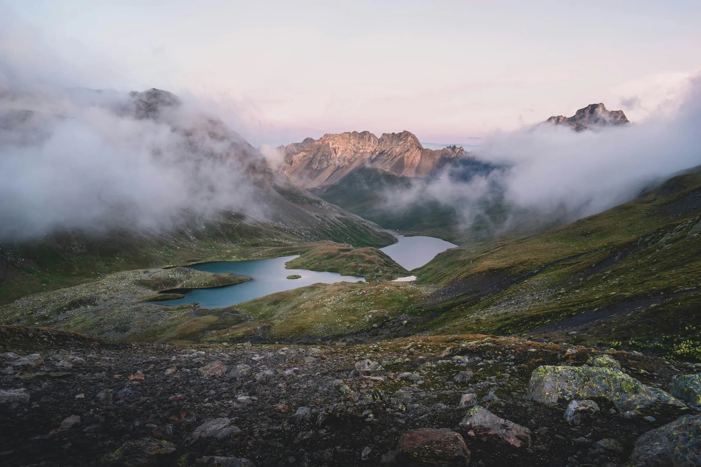 Schweizer Berglandschaft bei Davos